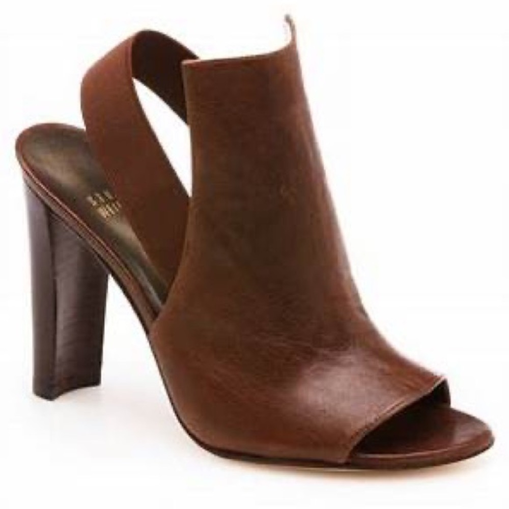 STUART WEITZMAN  Fronton slingback peep-toe bootie w/dust bag and box size 7 - Picture 2 of 11